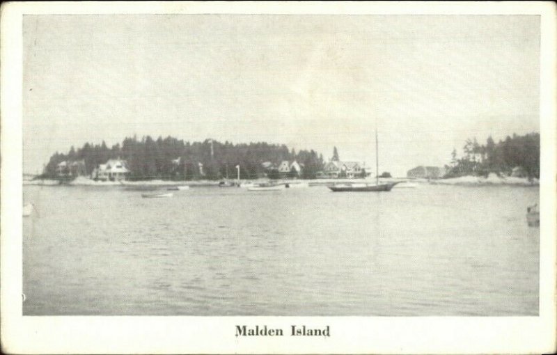 Malden Island ME - Five Islands Georgetown ME Postcard