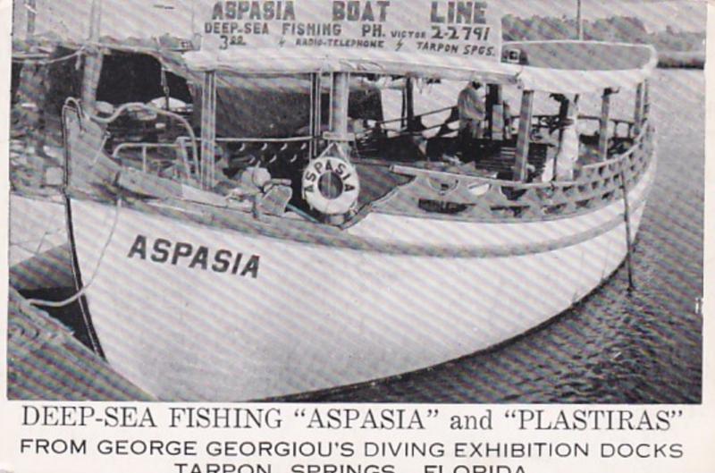 Florida Tarpon Springs Deep Sea Fishing Boats Aspasia and Plastiras