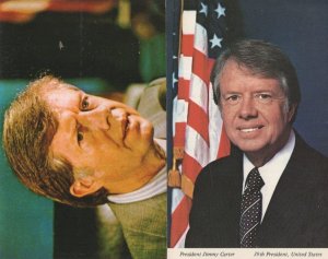 President Jimmy Carter 2x Vintage Postcard s