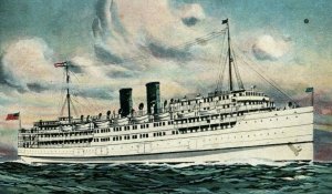 1920s S.S. Boston Eastern Steam Ship Lines Steamer Vintage Postcard P94 