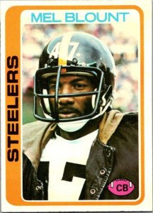 1978 Topps Football Card Mel Blount Pittsburgh Steelers sk7477