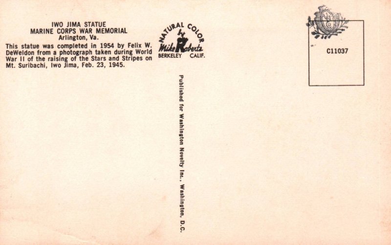 Iwo Jima Statue,Marine Corps War Memorial,Arlington,VA BIN