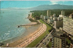 Postcard AERIAL VIEW SCENE Vancouver British Columbia BC AJ4334