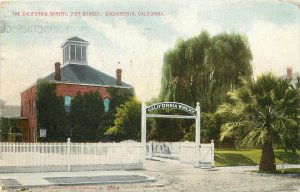 Postcard; The California Winery, Sacramento CA Street View Posted 1909