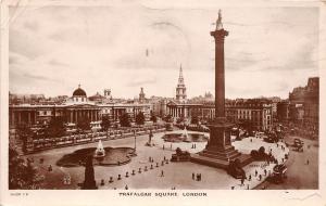 BR60818 trafalgar square london chariot real photo uk