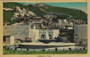 92289 - GIBRALTAR - VINTAGE   POSTCARD -  ENTRANCE TO TOWN