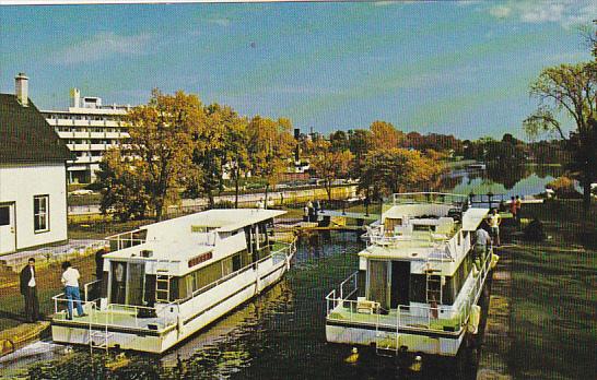 Canada Ontario Pleasure Craft On The Rideau Canal System