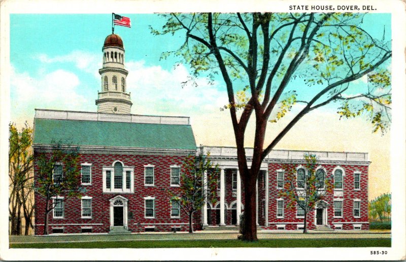 Dover DE State House Building Postcard unused (16430)