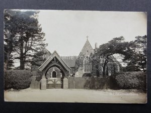 Suffolk: Old Felixstowe Church of St Peter & St Paul - Old RP Postcard