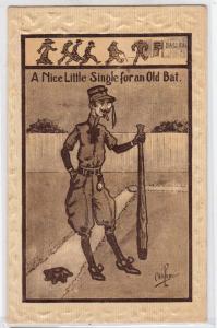 Baseball, A Nice Little Single for an Old Bat, Percy Crosby