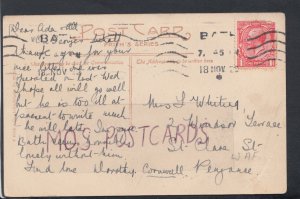 Family History Postcard - Whiting - 2 Windsor Terrace, Penzance, Cornwall RF4096