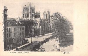 uk30522 cathedral queens statue bristol real photo uk