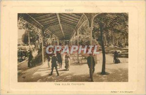 Old Postcard Vichy Covered A Allee