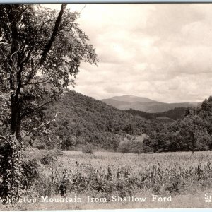 c1930s Shallow Ford, NC RPPC Whitetop Mountain Real Photo Silverglo PC A100