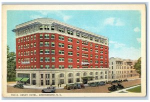 c1940's The O. Henry Hotel Greensboro North Carolina NC Vintage Postcard 