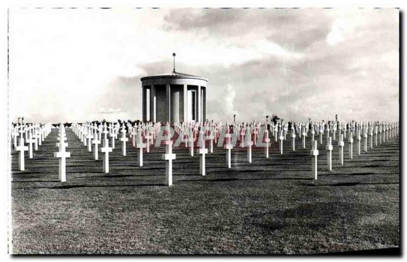 Postcard Militaria Modern Saint Laurent sur Mer The chapel of the cemetery Am...