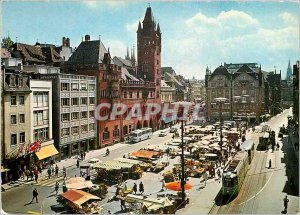 Postcard Modern Marktplatz und Rathaus