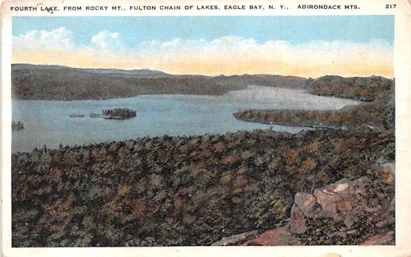 From Rocky Mt Fulton Chain of Lakes Fourth Lake, New York