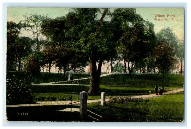 1909 Wilcox Park, Westerly, Rhode Island RI Antique Unposted Postcard