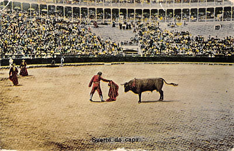 Suerte de capa Tarjeta Postal Bullfighting Unused 