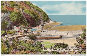 LYNMOUTH, Devon, England, 1966; The Lynmouth Harbour & Mars Hill