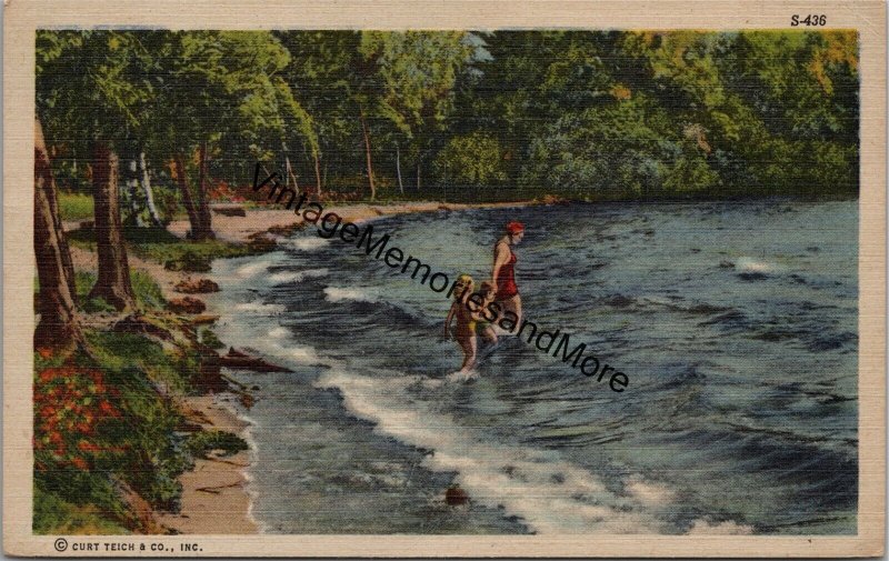 Small Lake Scenes Vintage Postcard PC323