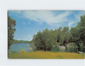 Postcard Lac Bouchette, Hôtel Le Chatelet, Morin Heights, Canada