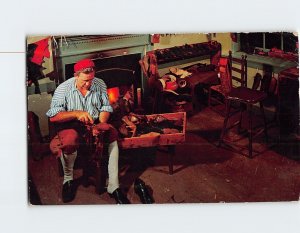 Postcard Bootmaker's Shop Williamsburg Virginia USA