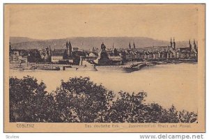Das Deutsche Eck.- Zusammenfluss Rhein Und Mosel, Coblenz (Rhineland-Palatina...