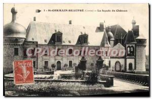 Postcard Old St Germain Beaupre The Facade Du Chateau