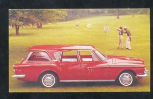 1961 DODGE LANCER STATION WAGON VINTAGE CAR DEALER ADVERTISING POSTCARD