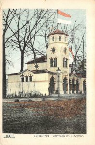 Liège Exposition Pavillon De La Serbie Belgium 1905 Vintage Postcard