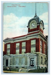 1929 Entrance to Post Office Valleyfield Quebec Canada Posted Vintage Postcard