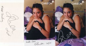 Rhea Bailey Crossroads 3x Hand Signed Carlton TV Photo & Card