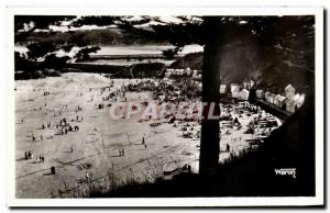 Postcard Modern Binic Vue Generale De La Plage De L'Avant Port