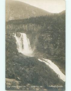 old rppc NICE VIEW Skervefossen - Skjervoy In Troms Norway i3148