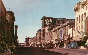 Butte Montana 1960s Autos Park Street McKee Colorpicture Postcard 21-6959