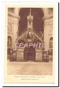 Italy Italia Patriarchal Basilica di S MAria Angels Old Postcard Cappella del...