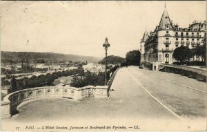 CPA PAU - L'Hotel Gassion Jurancon et Boulevard des Pyrenées (126718)