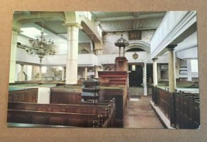 PC- UNUSED - LORD OF THE MANOR PEW & 3 DECKER PULPIT, ST. MARY'S CH. WHITBY, ENG