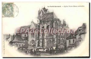 Old Postcard La Fert?-Bernard Church of Our Lady