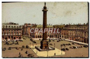 Old Postcard Paris And Its Wonders Place Vendome