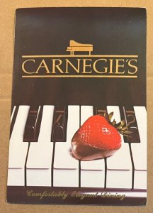 UNUSED POSTCARD  - CARNEGIE'S AT HOTEL PERE MARQUETTE, 501 MAIN ST., PEORIA, ILL