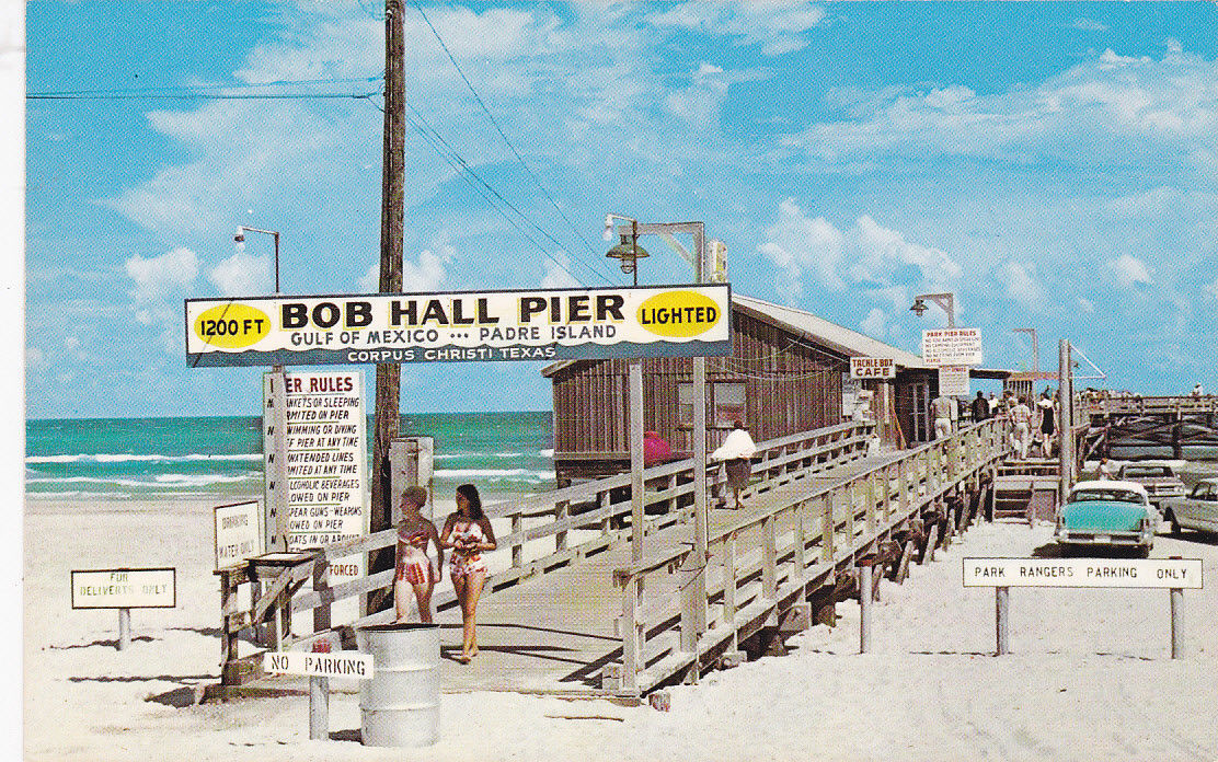 Corpus Christi Texas 1960s The New Bob Hall Pier United States Texas Other Postcard Hippostcard