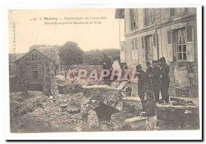 Mamers Old Postcard June 7, 1904 disaster rubble near Mill City