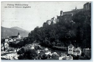 1915 At the Foot of Stieglkeller Fortress Hohensalzburg Austria Postcard