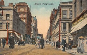 GLASGOW SCOTLAND UK RENFIELD STREET VIEW POSTCARD (c. 1910)