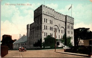 The Armory Fall River Massachusetts Postcard 1909