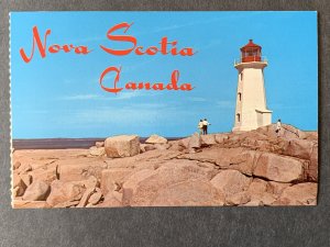 Lighthouse At Peggy's Cove Nova Scotia Canada Chrome Postcard H1260083237