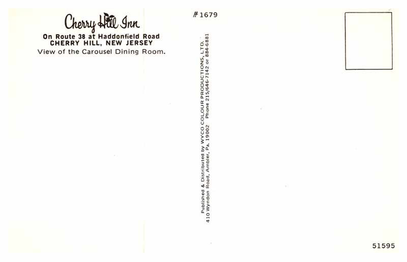 Postcard RESTAURANT SCENE Cherry Hill New Jersey NJ AQ3917